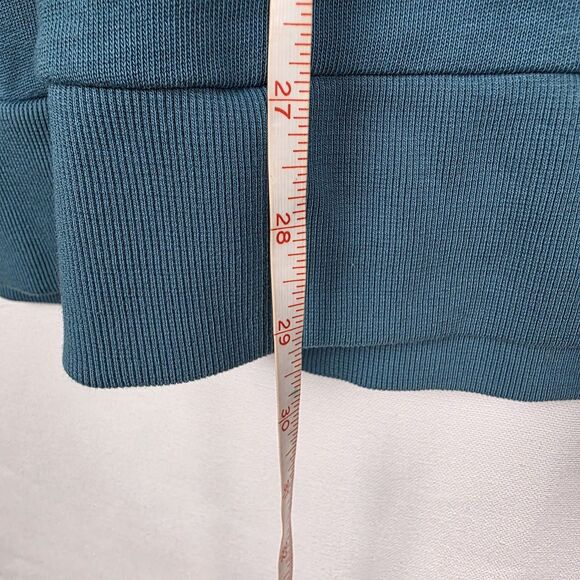 Soft Surroundings Winifred Pullover Blue French Terry Sweater Tunic Top Size Med - Picture 7 of 7